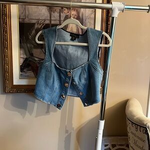 Denim top large